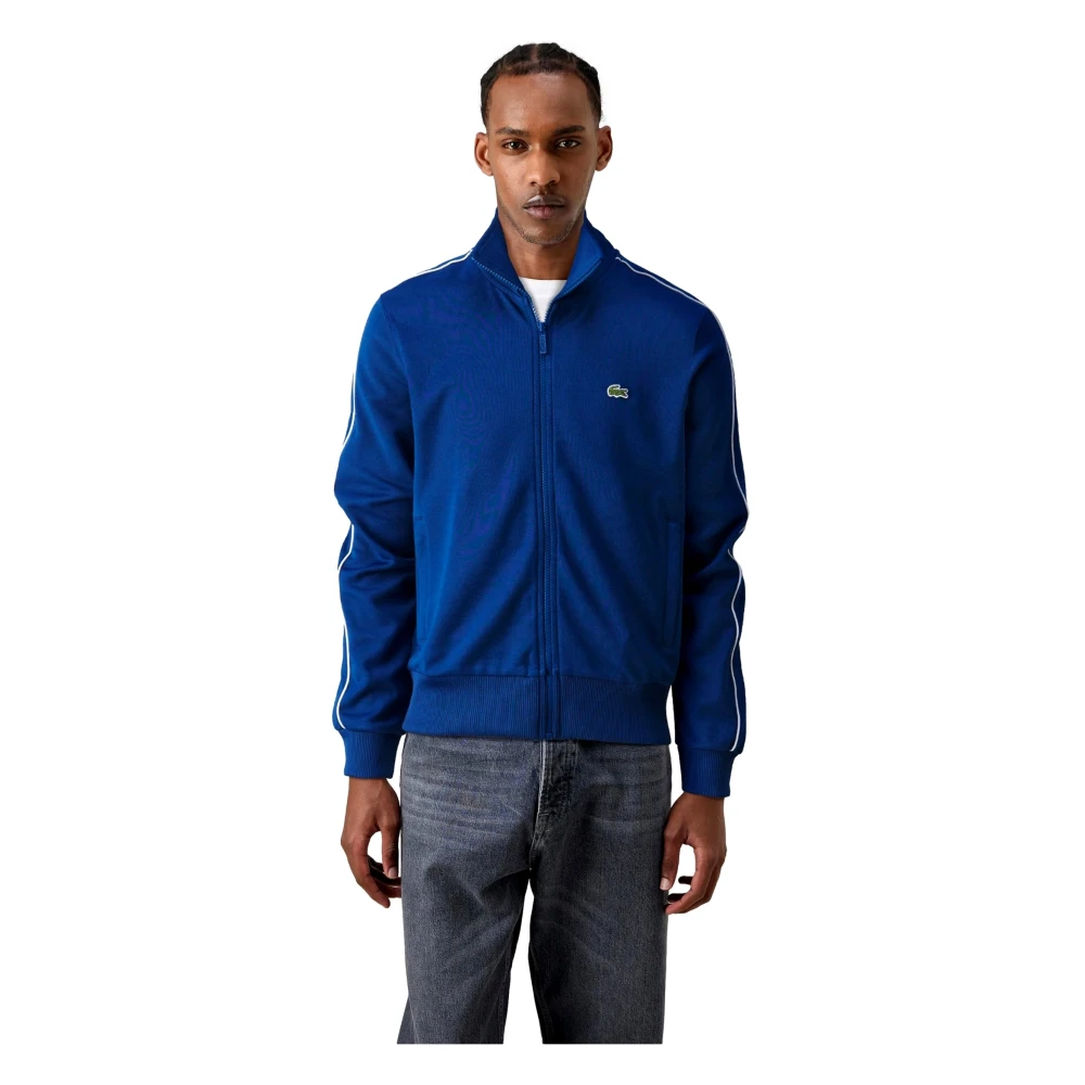 Lacoste Royal Paris Gestreepte Jas Blue Heren