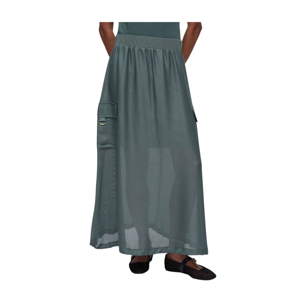 Liu Jo Vrouw Groente Lange Mesh Rok