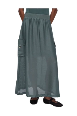 Lång Mesh Kjol
