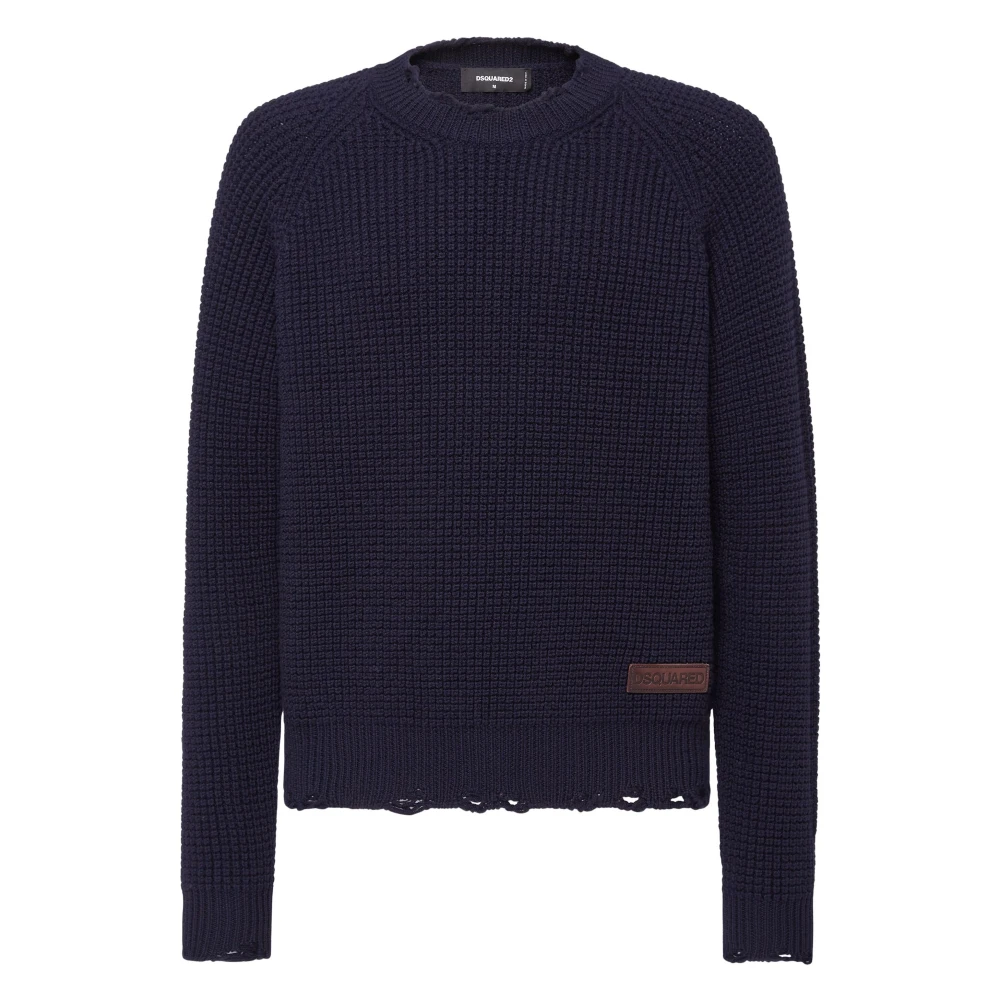 Dsquared2 Blauwe Sweaters voor Mannen Blue Heren