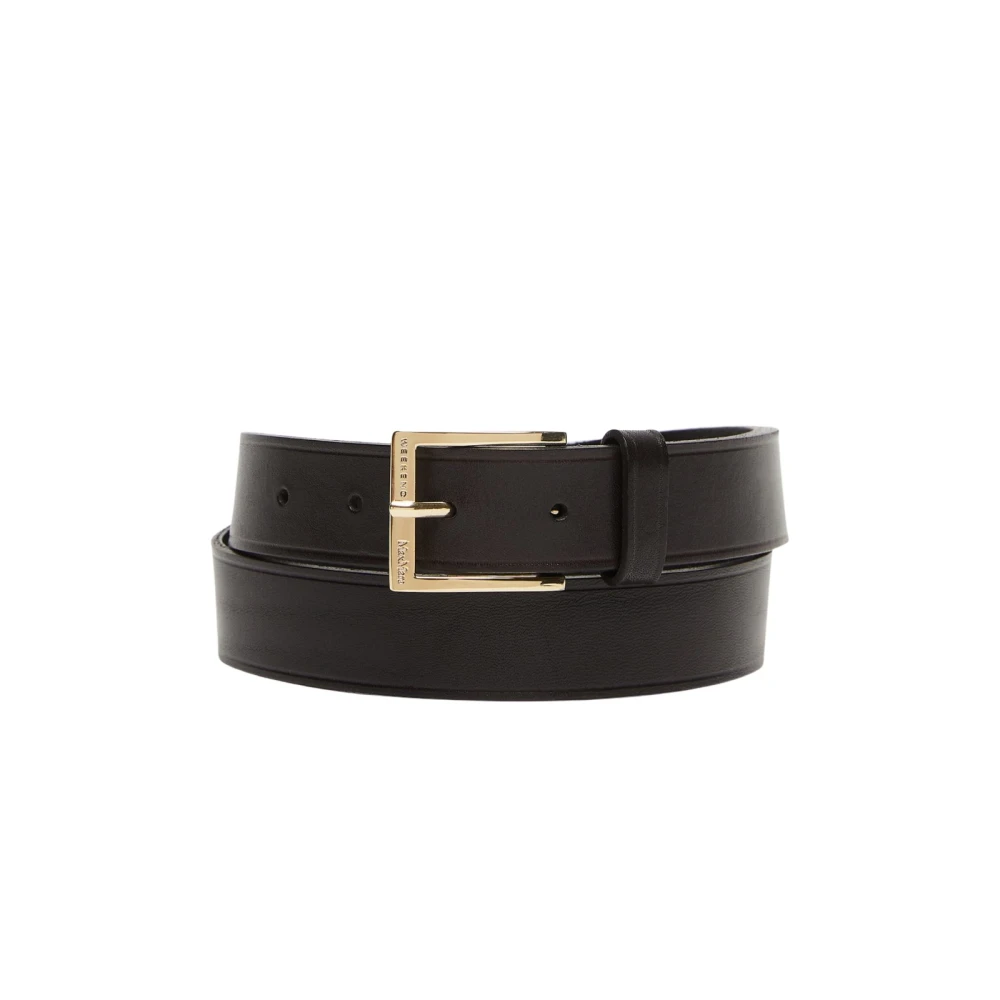 Max Mara Weekend Zwart Nigella Leren Riem Black Dames