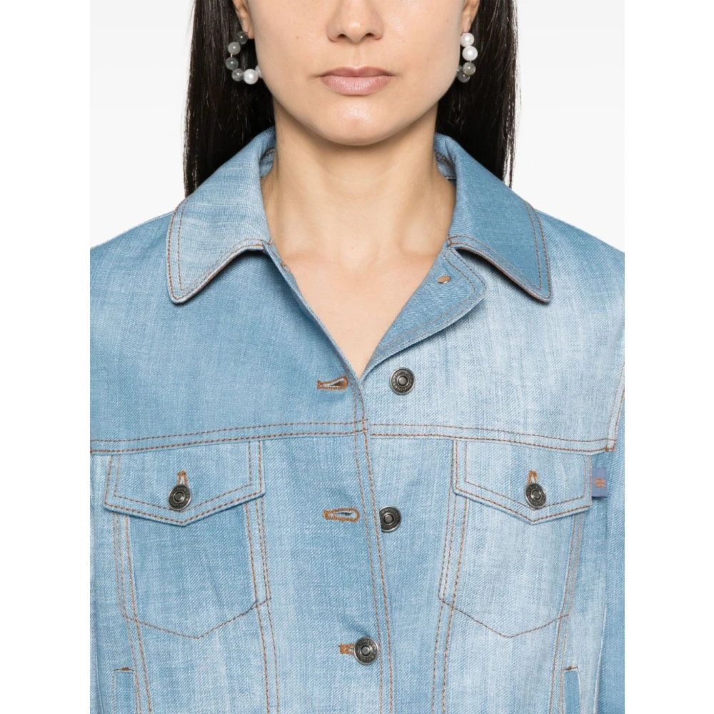 Ermanno Scervino Blauwe bovenkleding voor vrouwen Ss25 Blue Dames