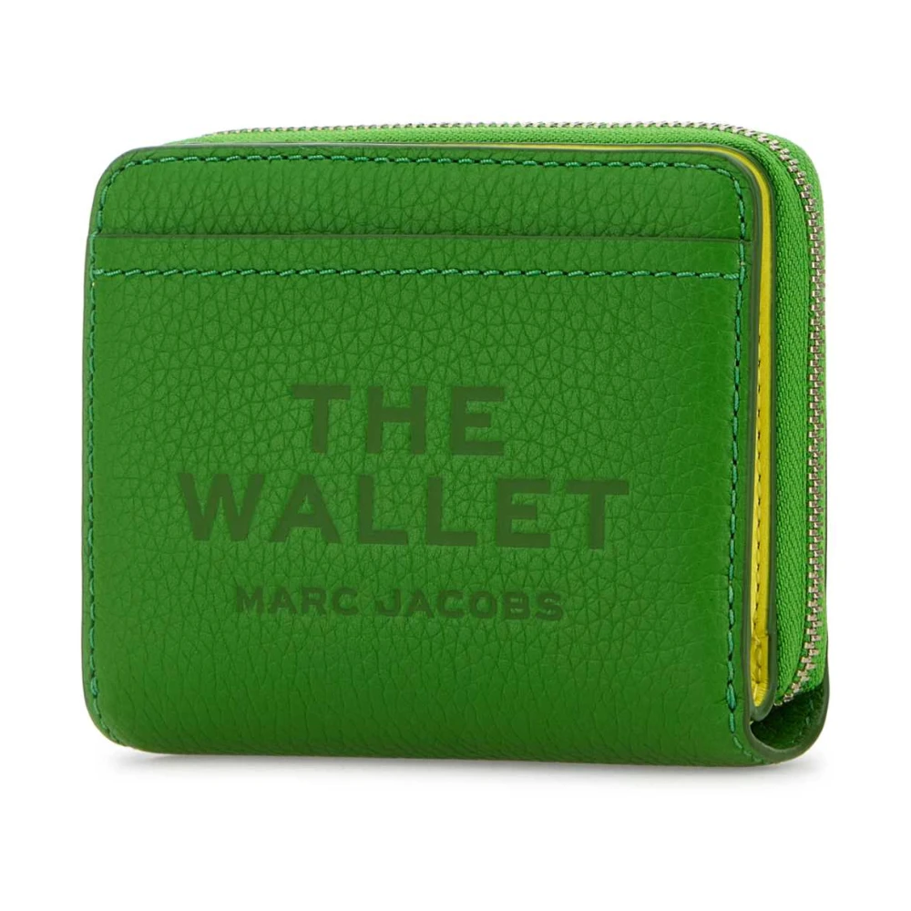 Marc Jacobs Stijlvolle groene leren portemonnee Green Dames