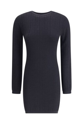 robe-courte-a-motifs-avec-encolure-cotelee