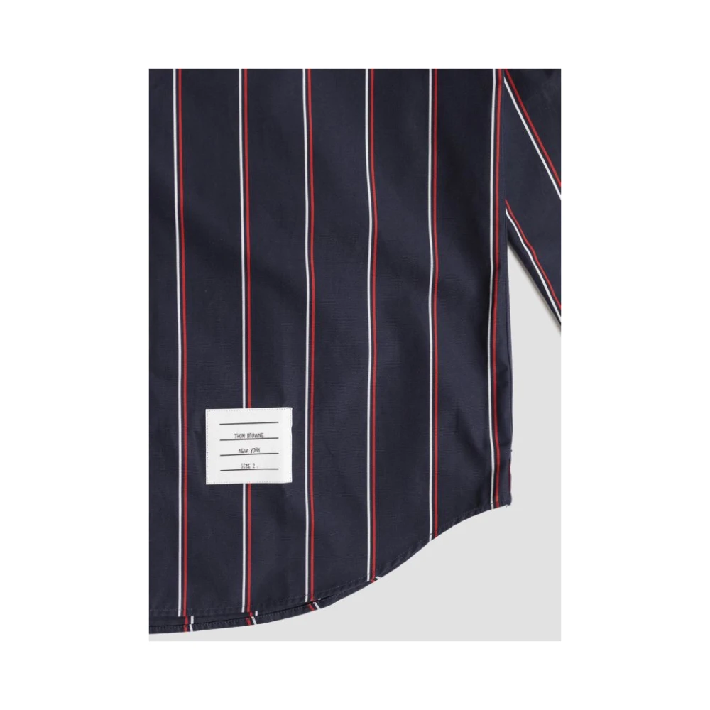 Thom Browne Nautisch Gestreept Katoenen Overhemd Multicolor Heren