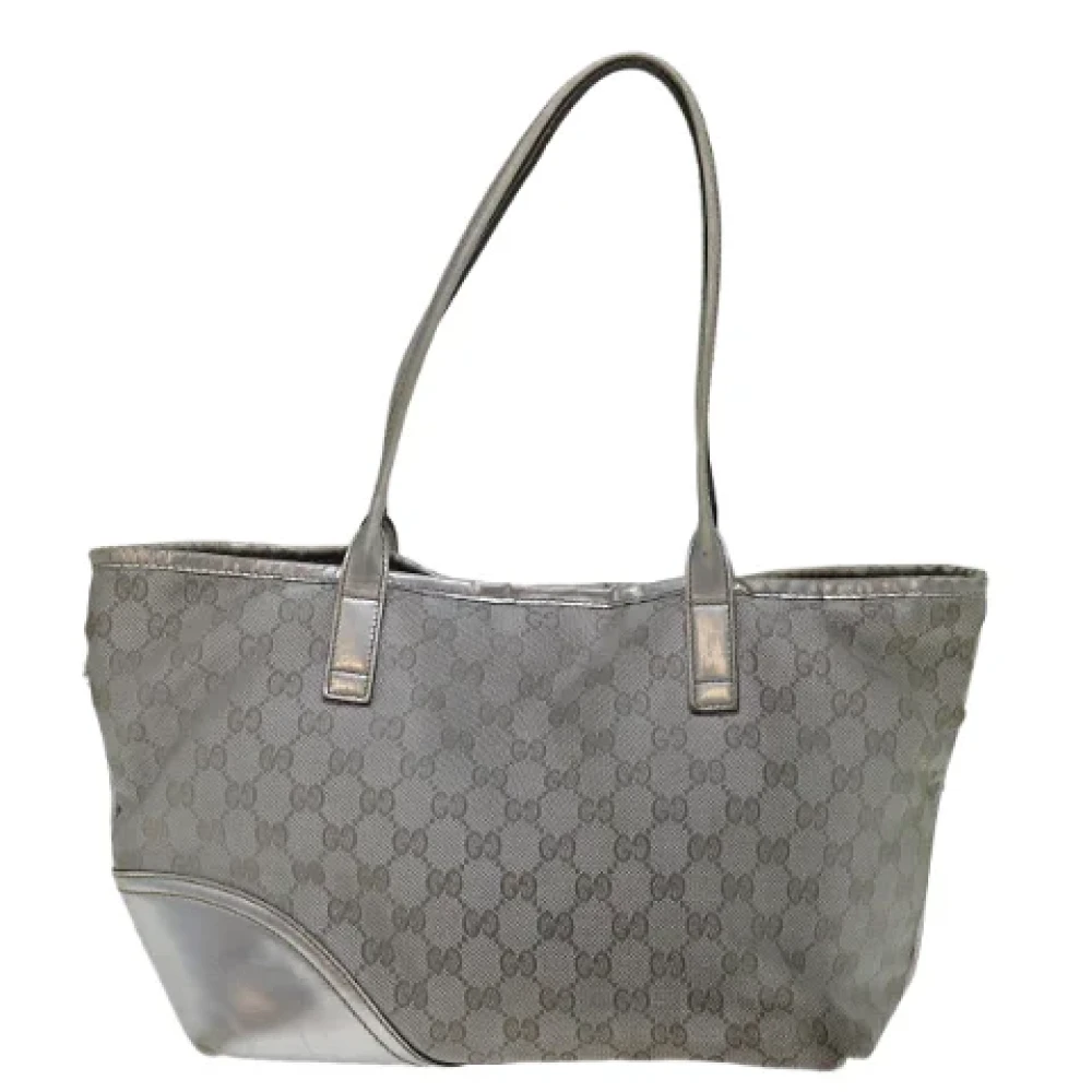 Gucci Vintage Pre-owned Canvas totes Gray Dames