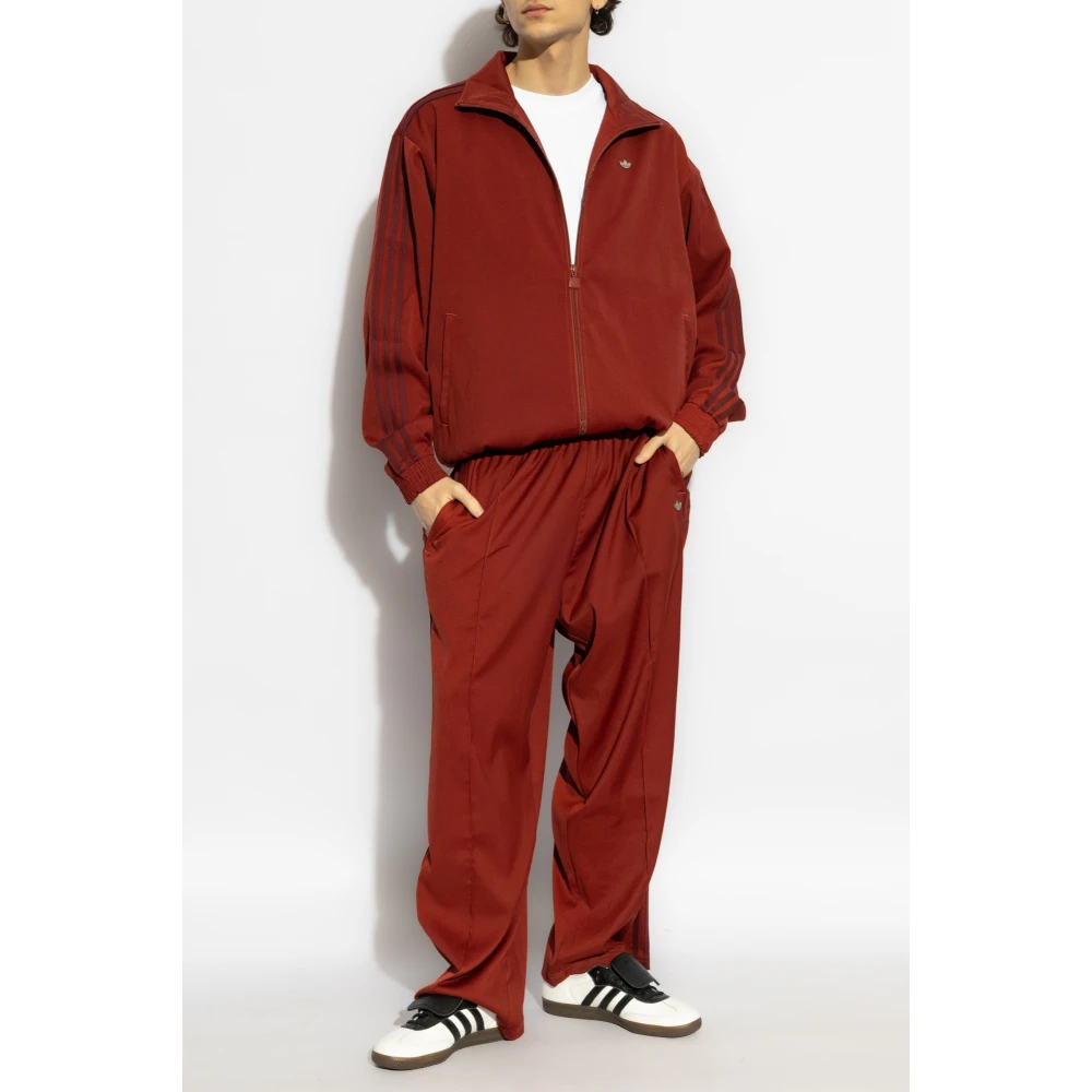 adidas Originals Lichtgewicht Jack met Logo Red Heren