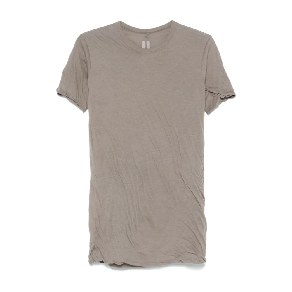 Rick Owens Grijs katoenen T-shirt met gedrapeerd effect Gray Heren