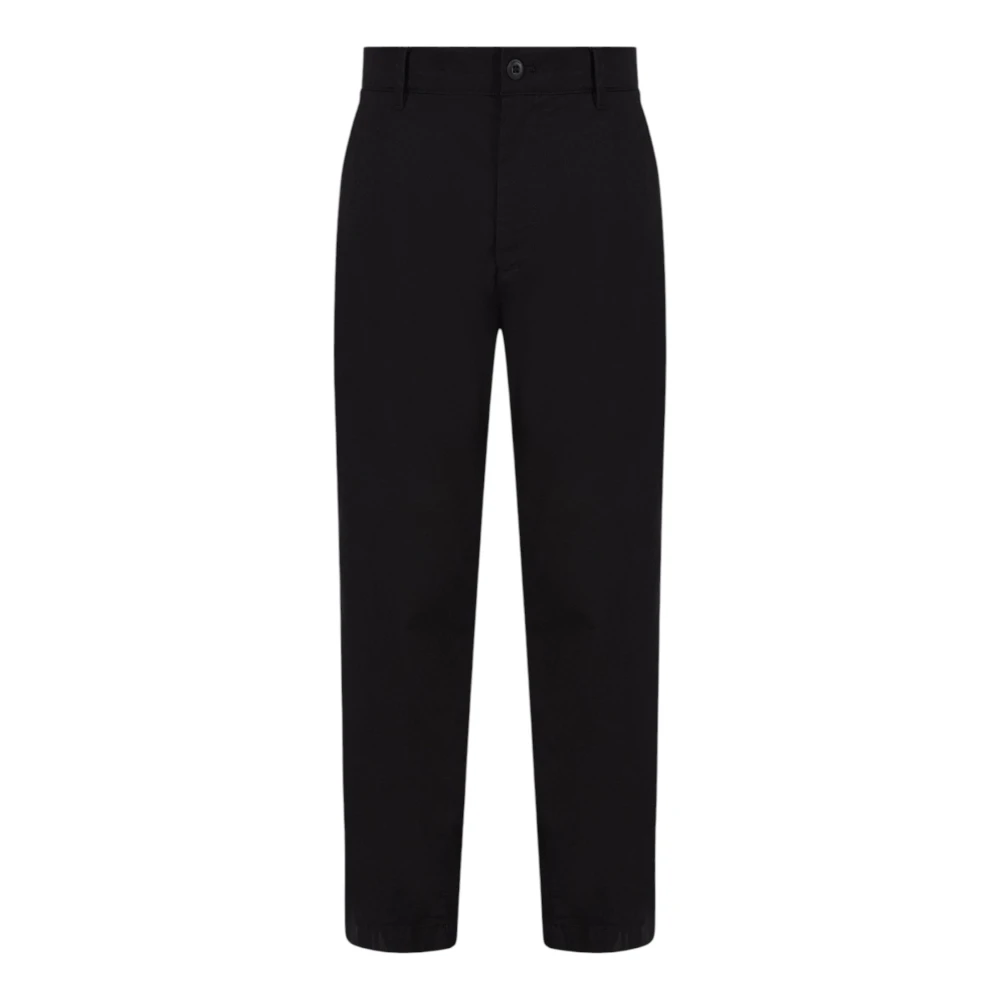 Calvin Klein Jeans Mannelijk Zwart Stijlvolle Rits Knoop Broek Zakken