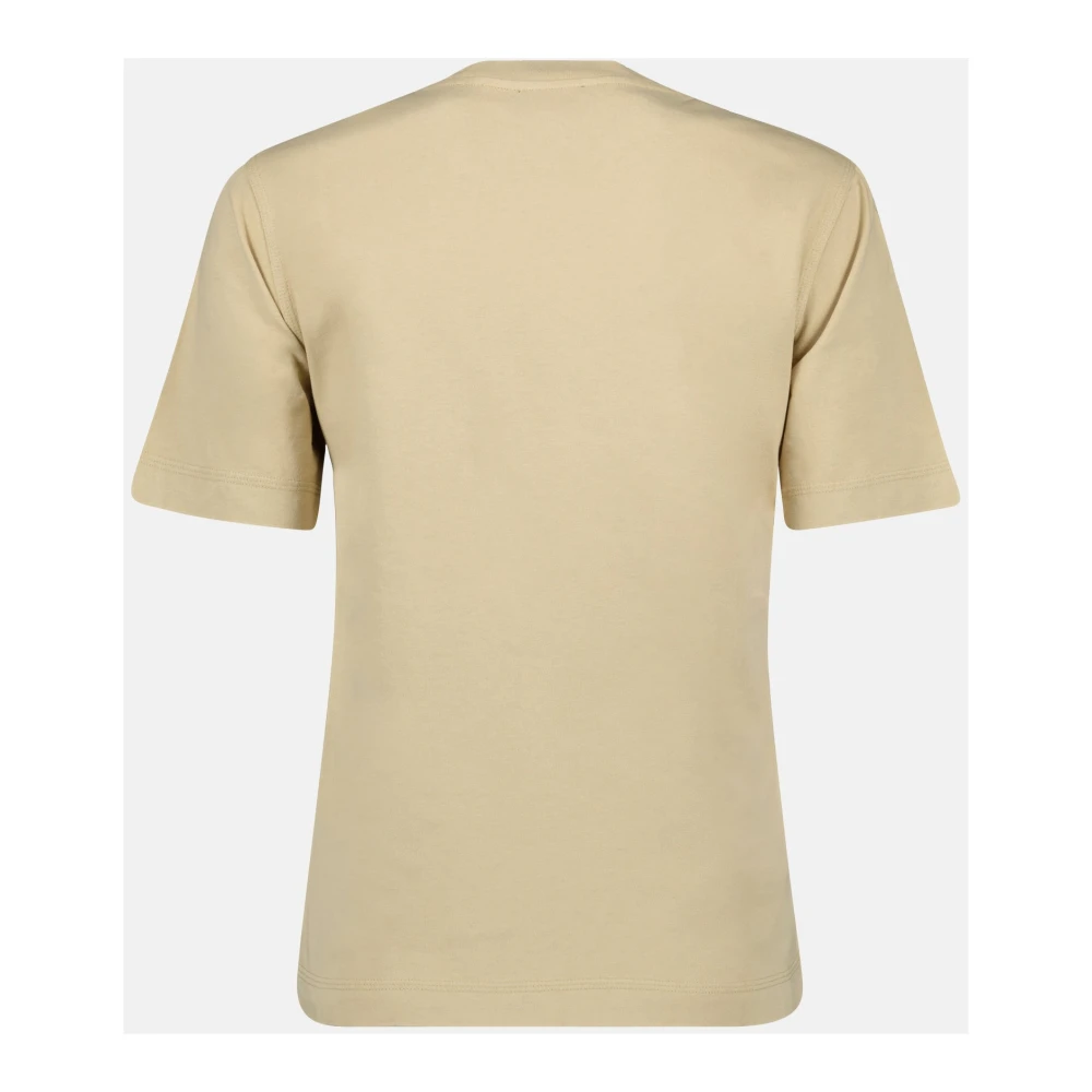 Burberry Beige Katoenen T-shirt Herfst-Winter 2024 Beige Dames