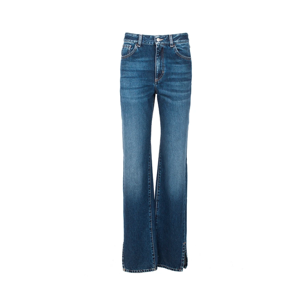 Icon Denim Relaxed Fit Functionele Zakken Jeans Blue Dames