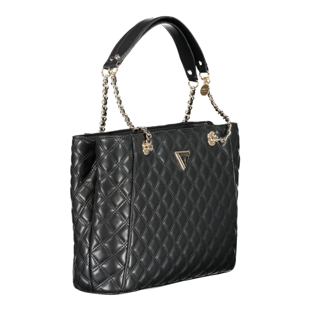 Guess Zwarte Schoudertas met Kettinghandvat Black Dames