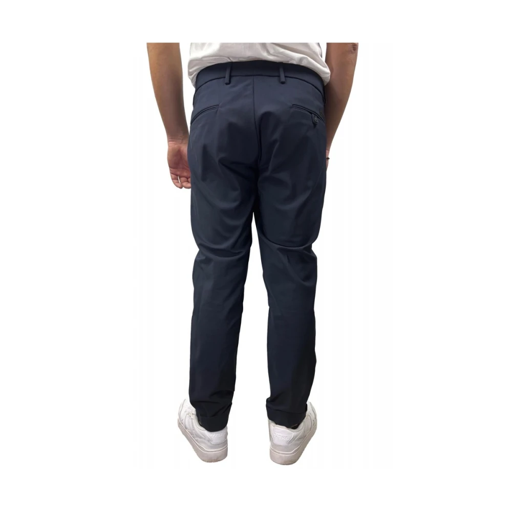 Michael Coal Elegante Stretchy Polyester Broek Blue Heren