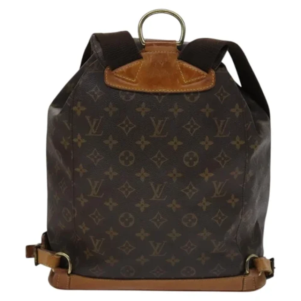 Louis Vuitton Vintage Pre-owned Canvas backpacks Brown Dames