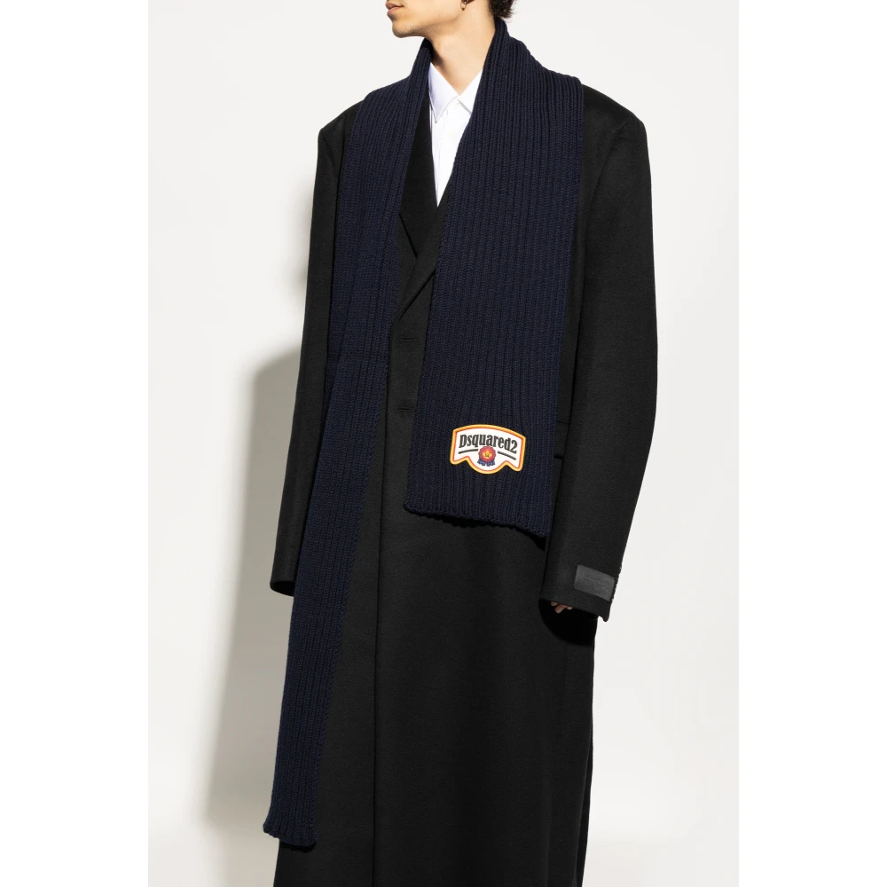 Dsquared2 Wollen sjaal Blue Heren
