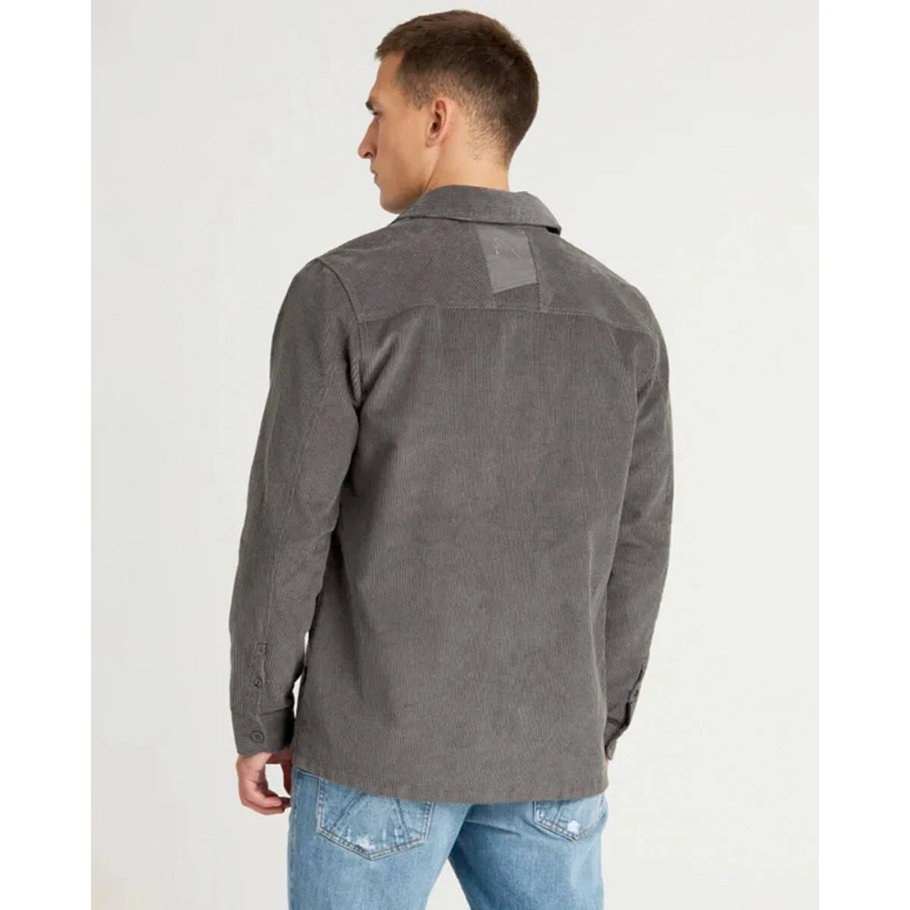 Chasin Lange mouw overhemd Stryke Cord Brown Heren