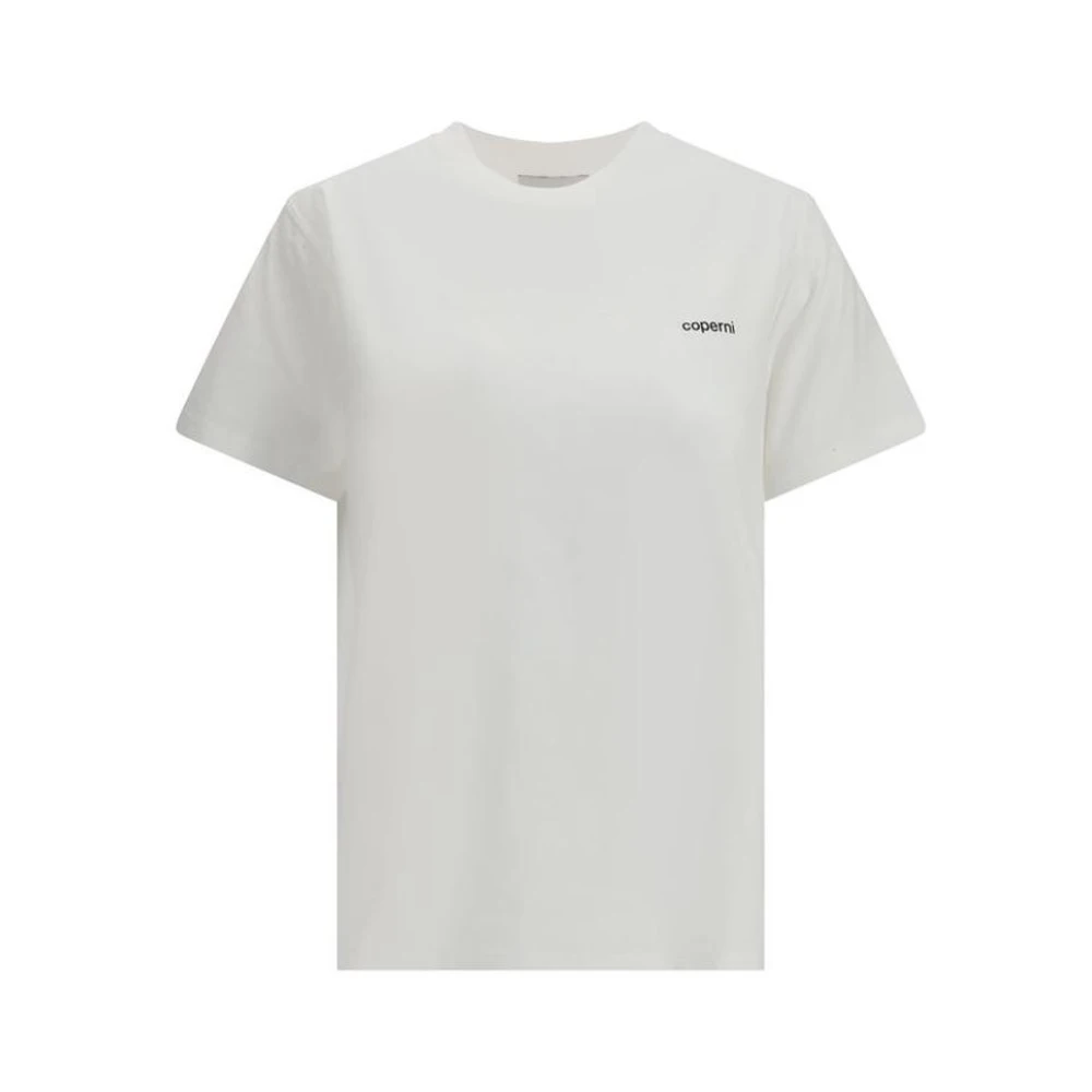 Coperni Women's White T-Shirts, S, Classic Crew Neck Cotton T-Shirt
