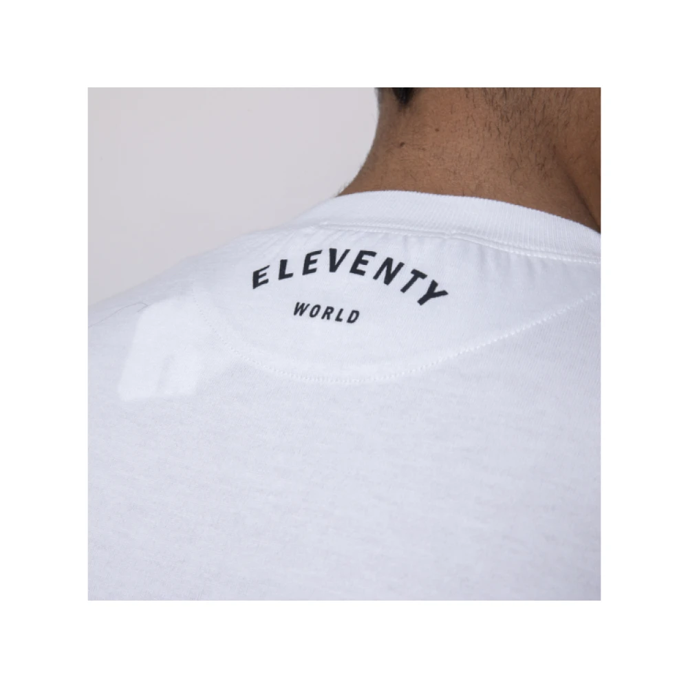 Eleventy Wit Ronde Hals Korte Mouw T-shirt White Heren
