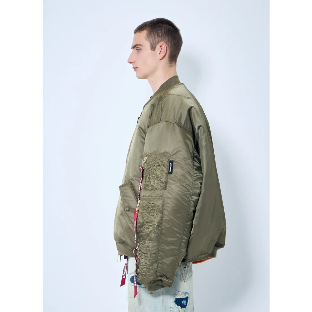 Vetements Omkeerbare Cargo Bomberjas Green Heren