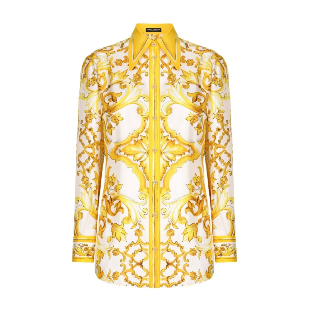 Dolce & Gabbana Casual Shirt in Trendy Stijl Multicolor Dames