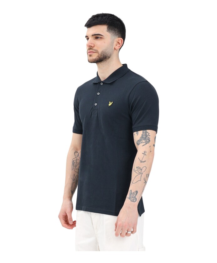 polo-bleu-design-classique