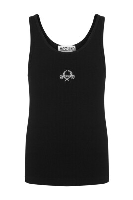 black-embroidered-logo-sleeveless-top