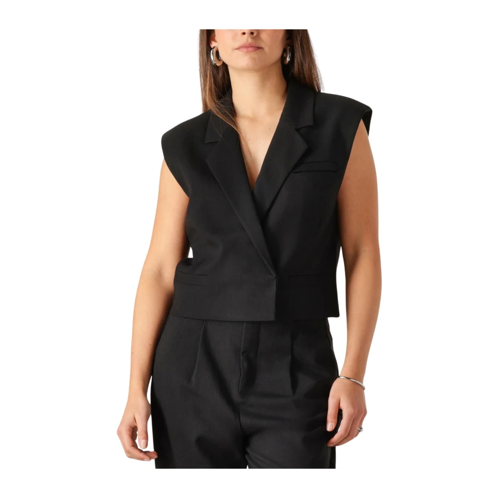 Copenhagen Muse Zwarte vest voor stijlvolle vrouwen Black Dames
