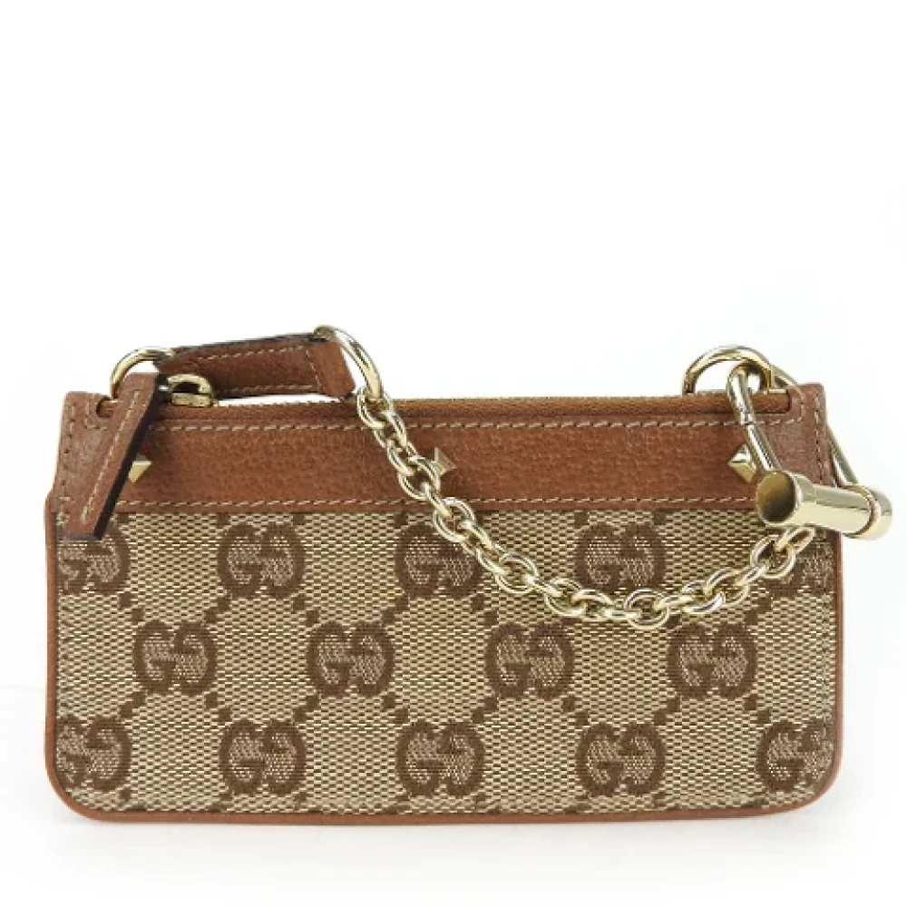 Gucci Vintage Pre-owned Canvas wallets Brown Dames