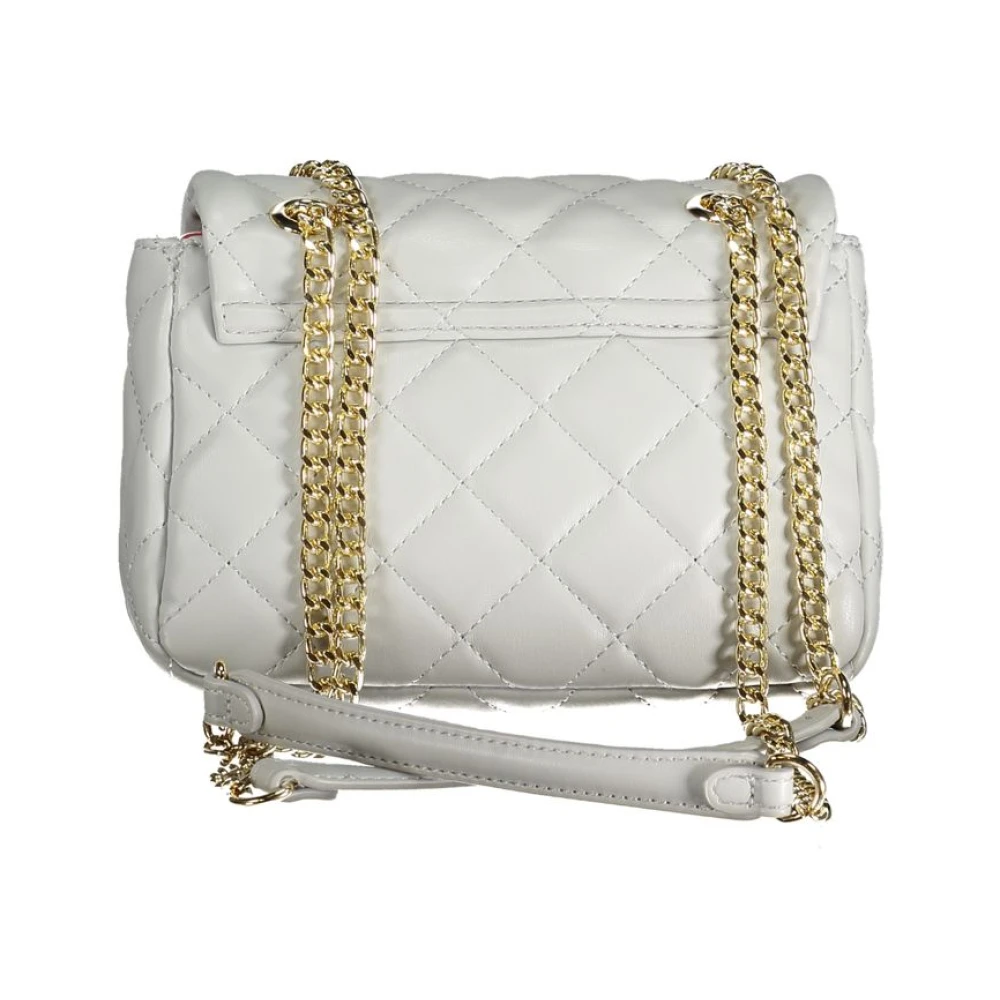 Valentino by Mario Valentino Grijze Polyethyleen Schoudertas met Ketting Gray Dames