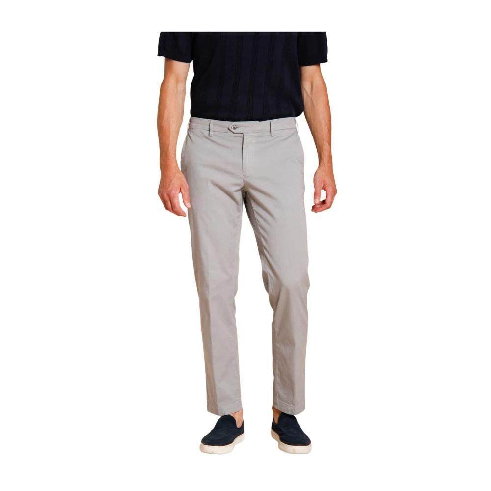 Mason's Men's Gray Chinos, L, New York Chino Trousers