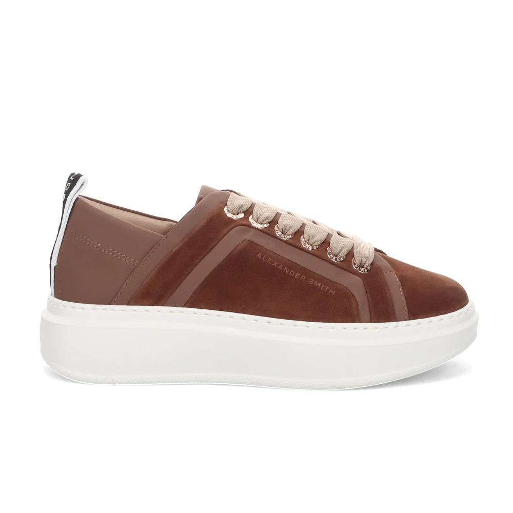 Alexander Smith Bruine Suède Leren Sneakers Dames Schoenen