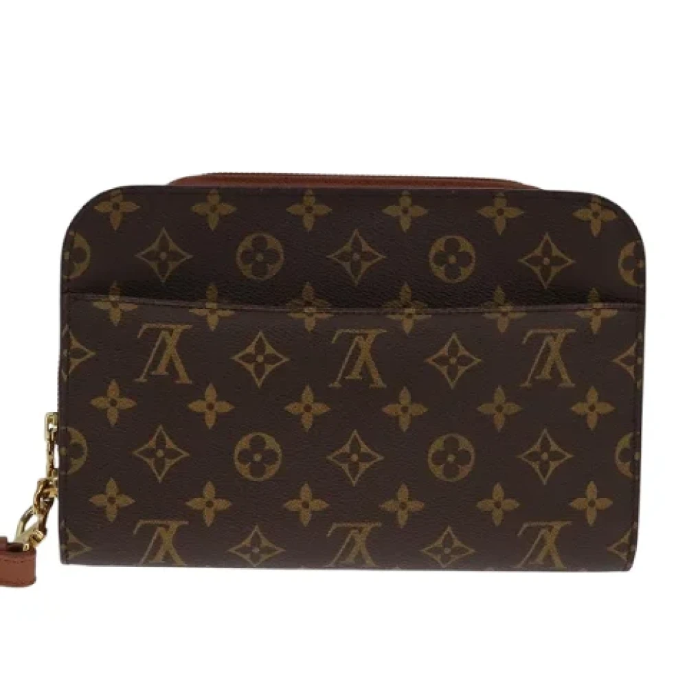 Louis Vuitton Vintage Pre-owned Canvas clutches Brown Dames