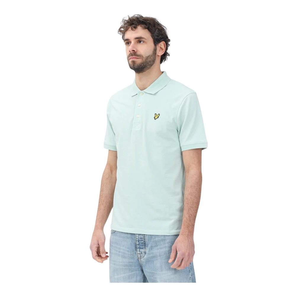 Lyle & Scott Mintgrön kortärmad polotröja Green, Herr