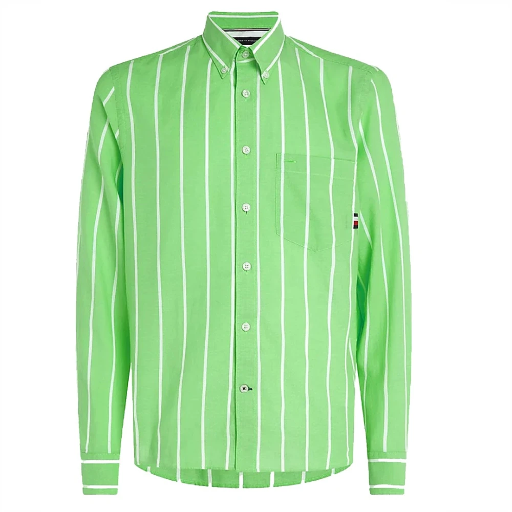 Tommy Hilfiger Casual Shirts Green Heren