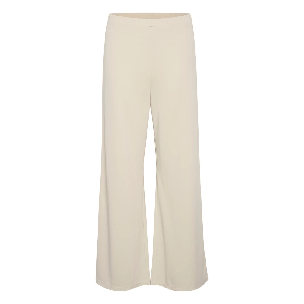 Part Two Wide Trousers Beige Dames