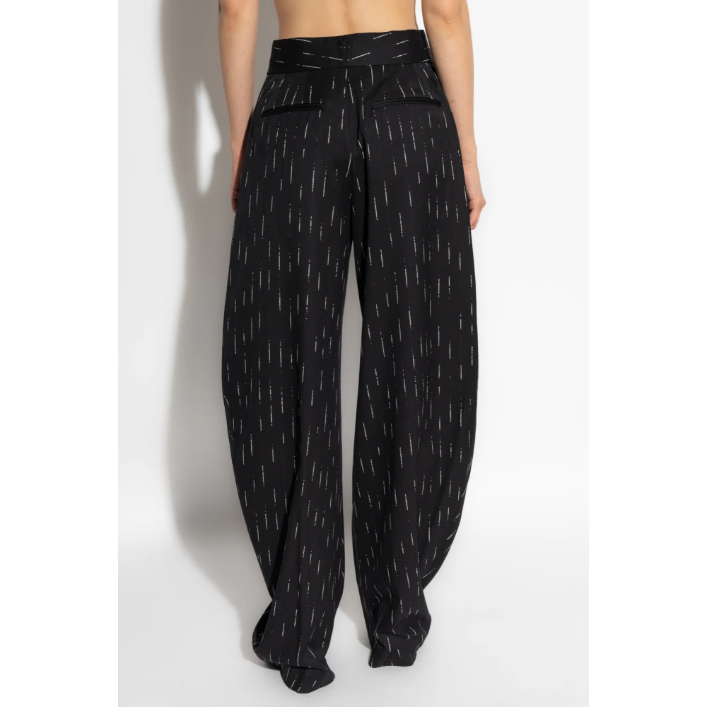 The Attico Wollen broek Black Dames