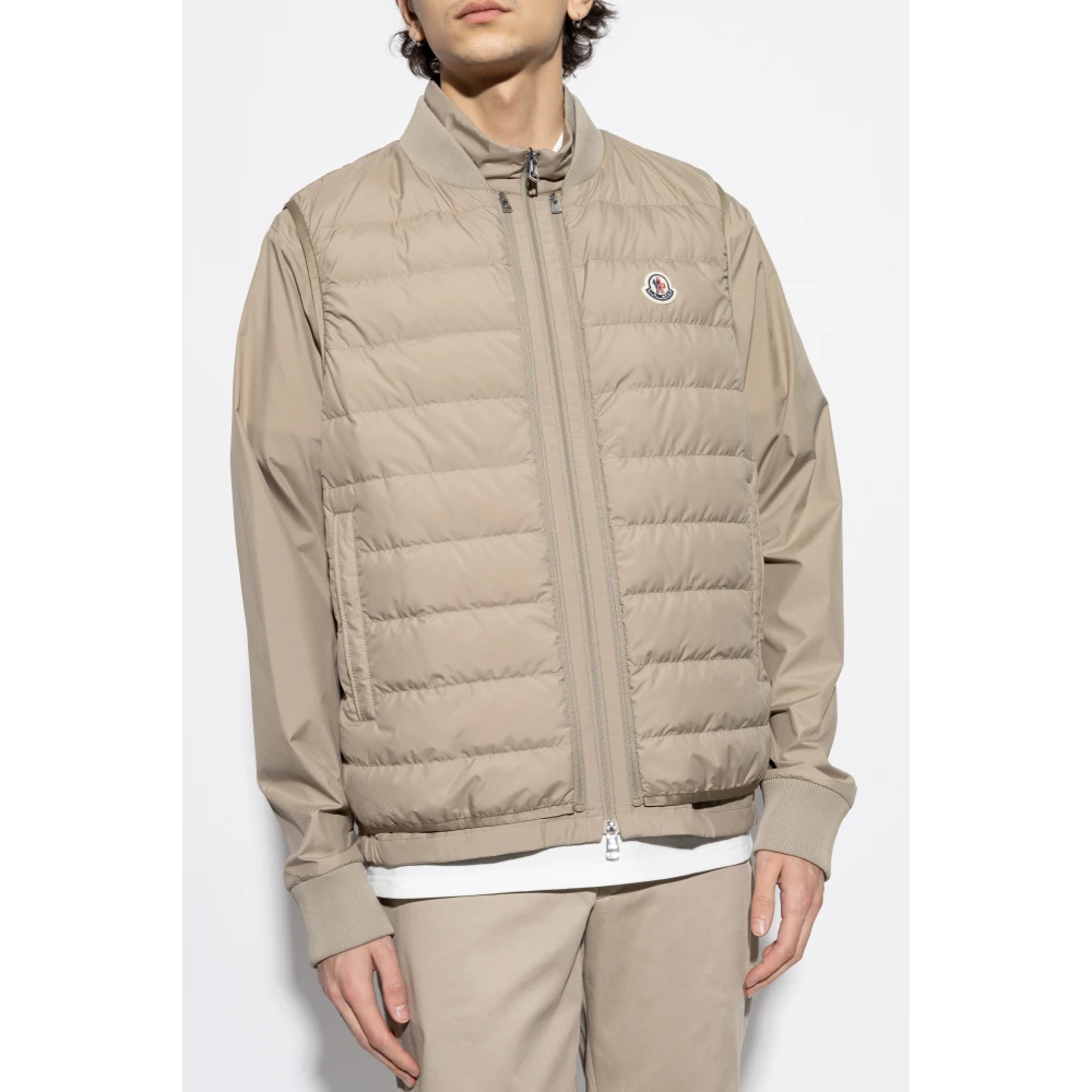 Moncler Jas met donsvest Verney Beige Heren