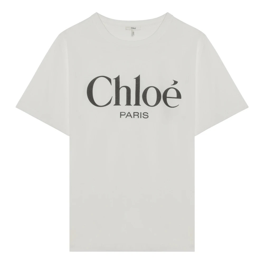 Chloé - Tops > T-Shirts - White - Chloé - Modalova