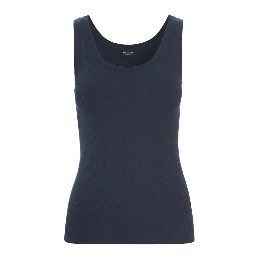 Bitte Kai Rand Rib Tank Top Donkere Middernacht Blue Dames