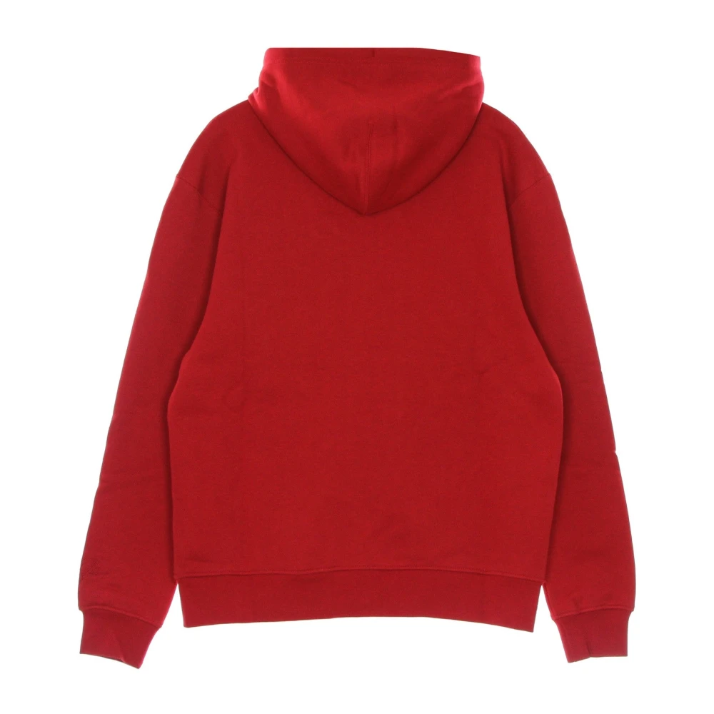 Jordan Rode Fleece Full-zip Hoodie met Logo Red Heren