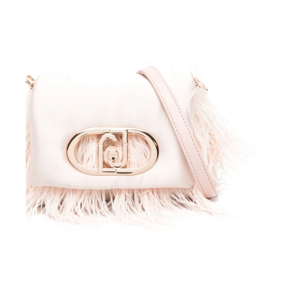 Liu Jo Blush Pink Foldover Chain-Strap Tas Pink Dames