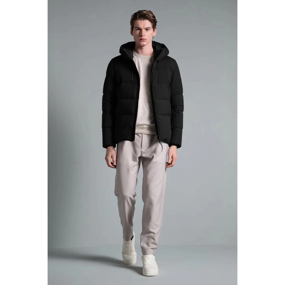 Duno Hooded Bi-Stretch Technische Stofjas Black Heren