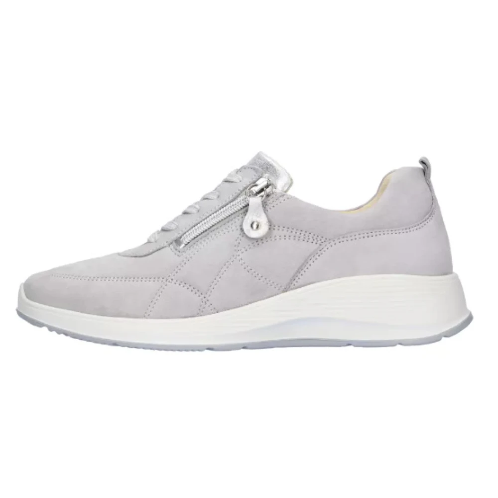 Waldläufer Casual Vetersneaker Dames Schoenen Grijs