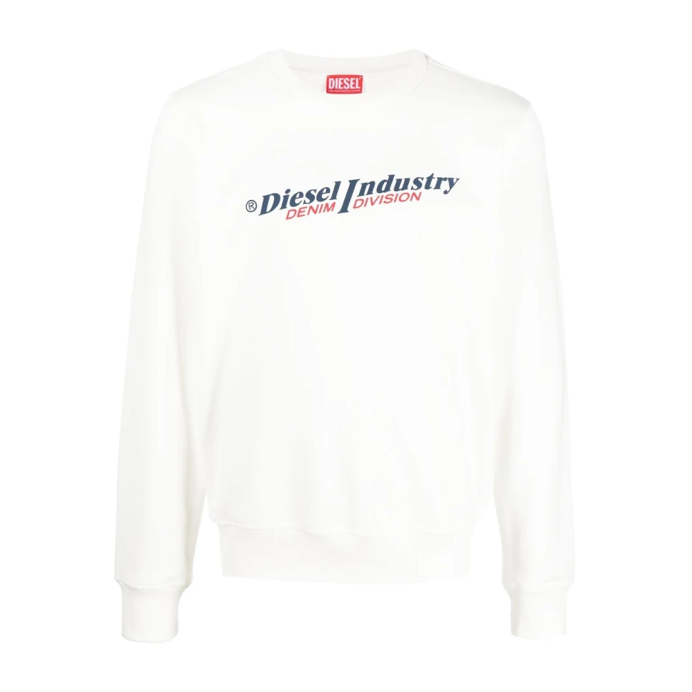 Diesel 141 S-Ginn-Ind Heren Sweatshirt White Heren