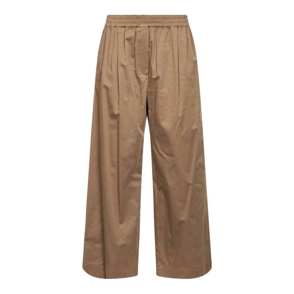 Weekend Max Mara Women's Brown Wide Trousers, Xs, Golfo Wide Trousers