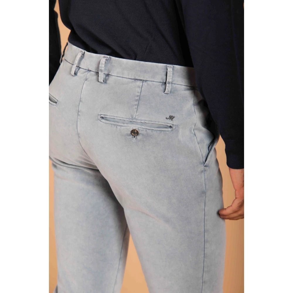 Mason's Gemarmerde Stretch Chino Broek Gray Heren