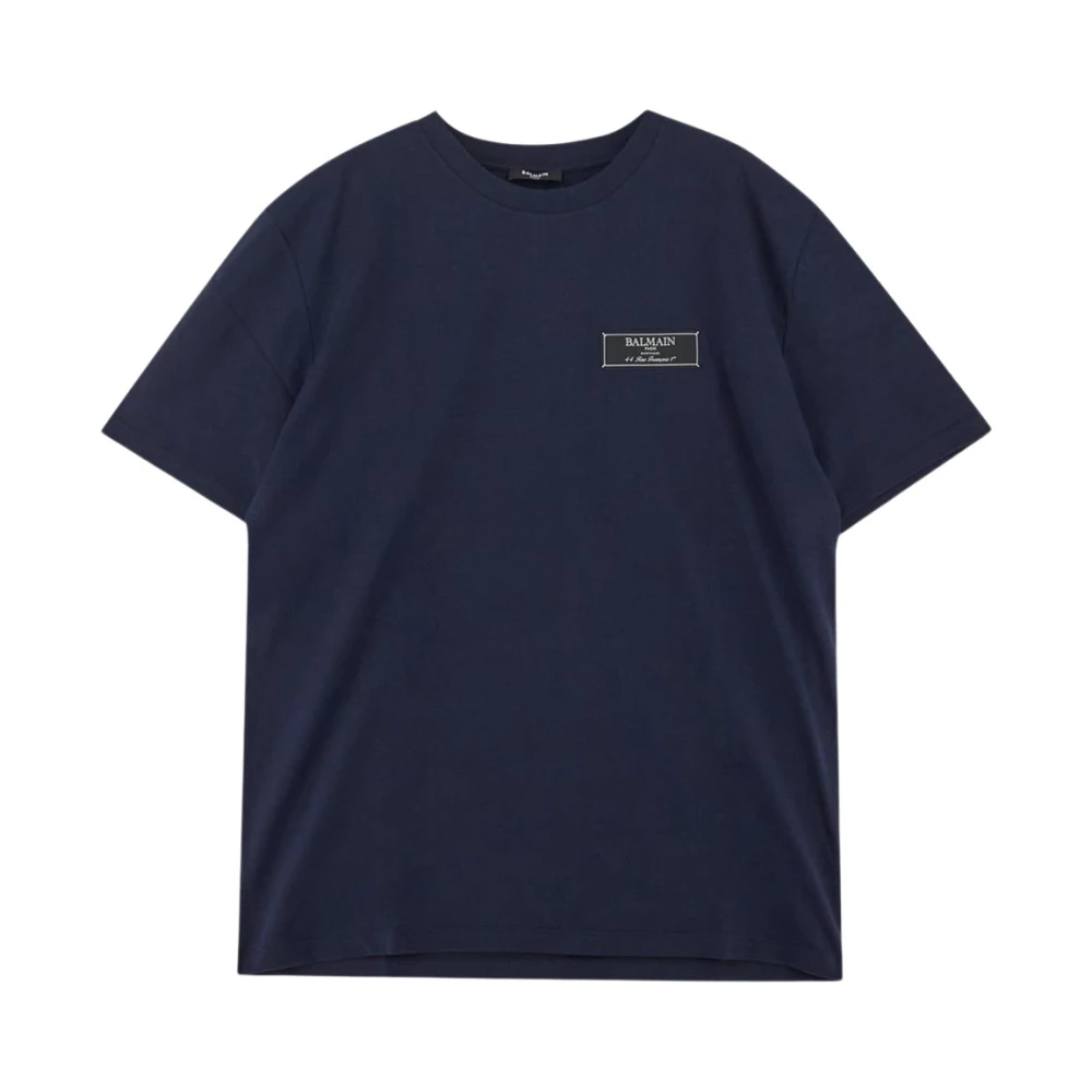 Balmain Pierre T-shirt met korte mouwen Blue Heren
