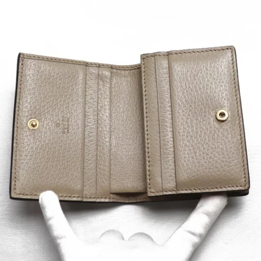 Gucci Vintage Pre-owned Fabric wallets Beige Dames