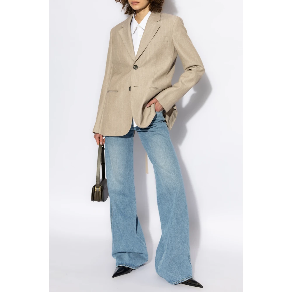 Ami Paris Wollen Blazer Beige Dames