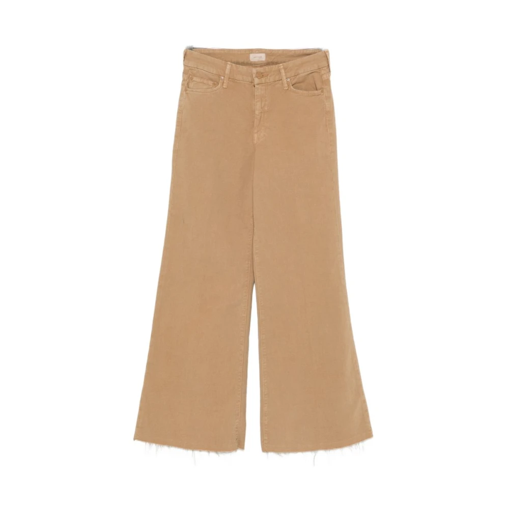 Mother Women's Brown Wide Jeans, W25, Wide-Leg Denim Jeans